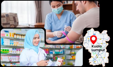 Home blood tests and at-home pharmacy services providing , safe, and reliable care in Kuala Lumpur